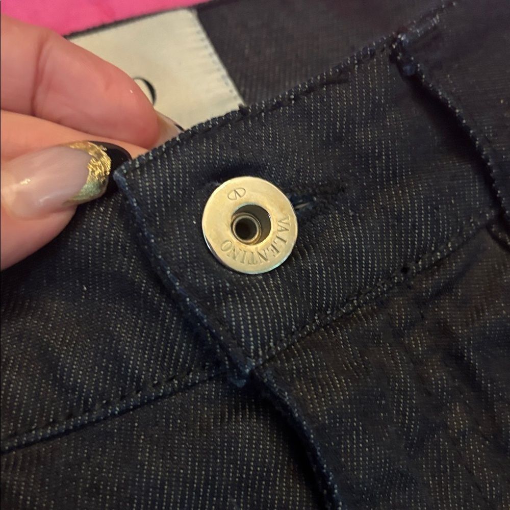 Valentino Dark Denim Jeans, US4 - Picture 4 of 8